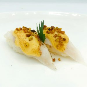 24c / Nigiri branzino flambé