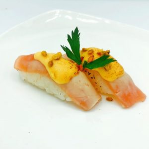 25c / Nigiri tekka flambé